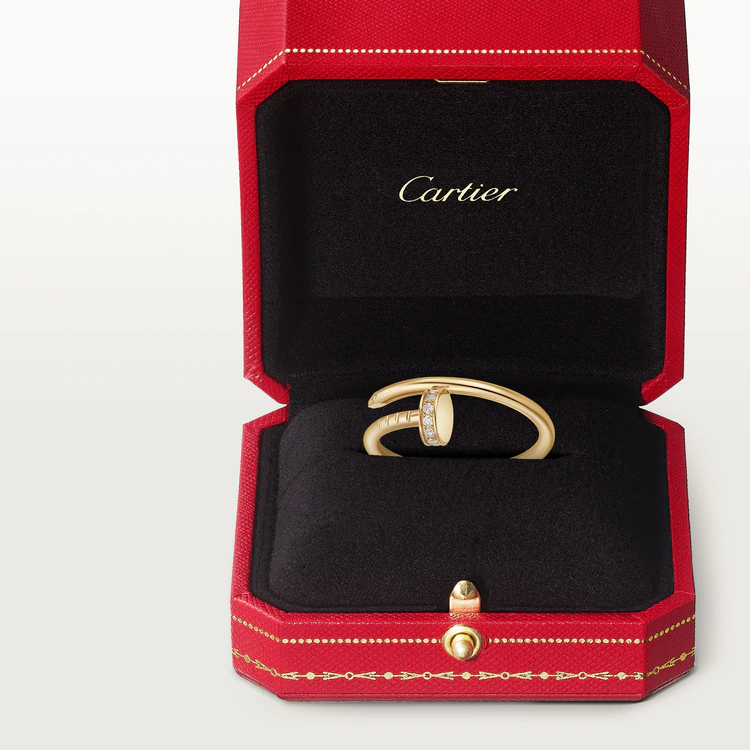 Juste un Clou ring, small model, diamonds