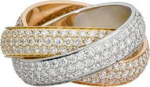 Trinity ring, large model, paved