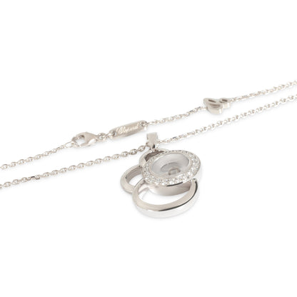 White Gold Diamond Happy Diamonds Pendant