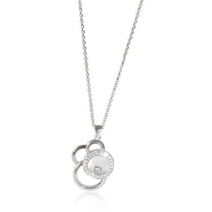 White Gold Diamond Happy Diamonds Pendant