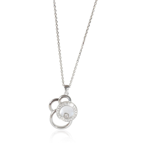 White Gold Diamond Happy Diamonds Pendant