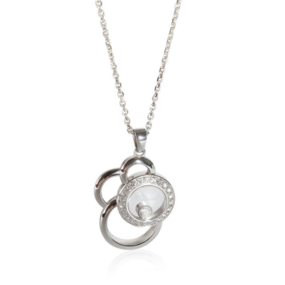 White Gold Diamond Happy Diamonds Pendant