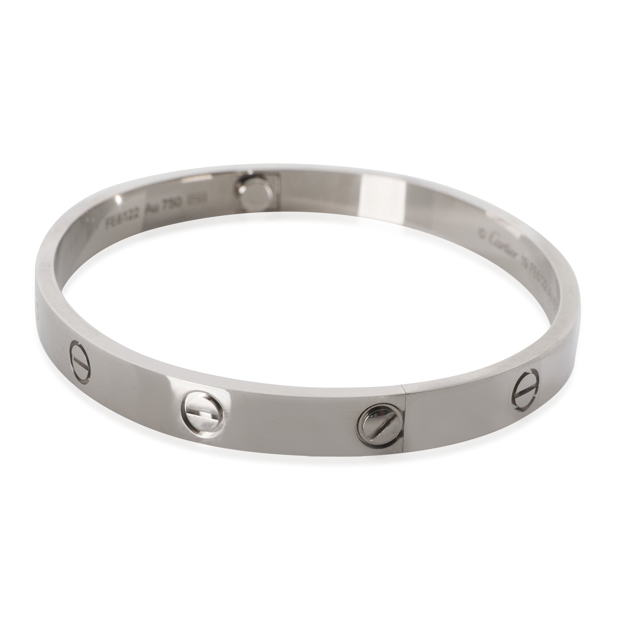 White Gold Love Bracelet