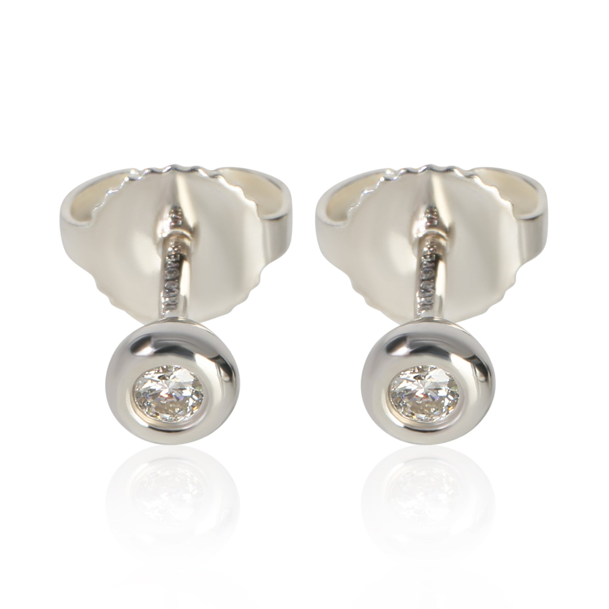 Sterling Silver Diamond Elsa Peretti Diamond By The Yard Earrings