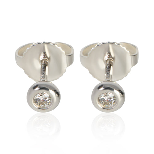 Sterling Silver Diamond Elsa Peretti Diamond By The Yard Earrings