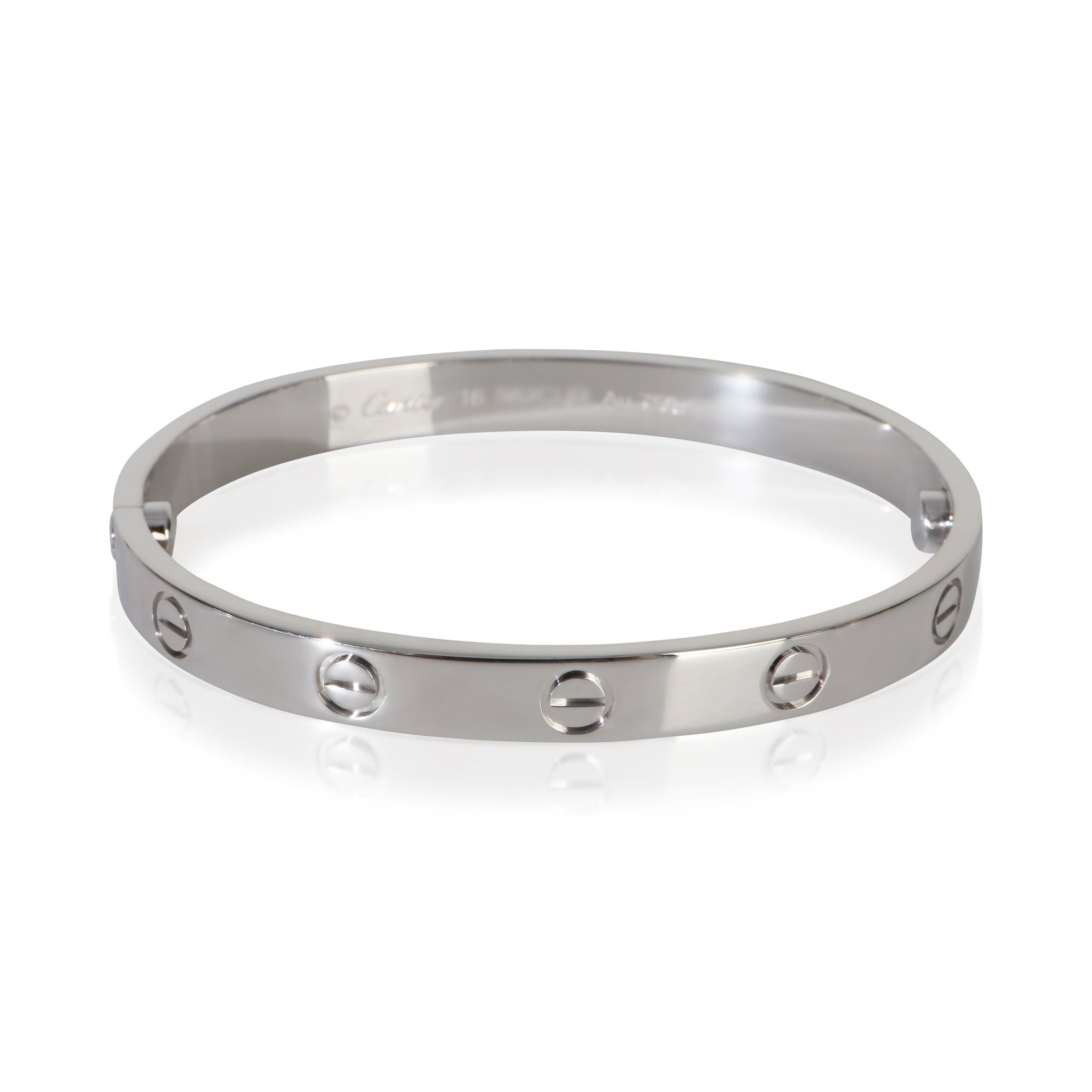 White Gold  Love Bracelet