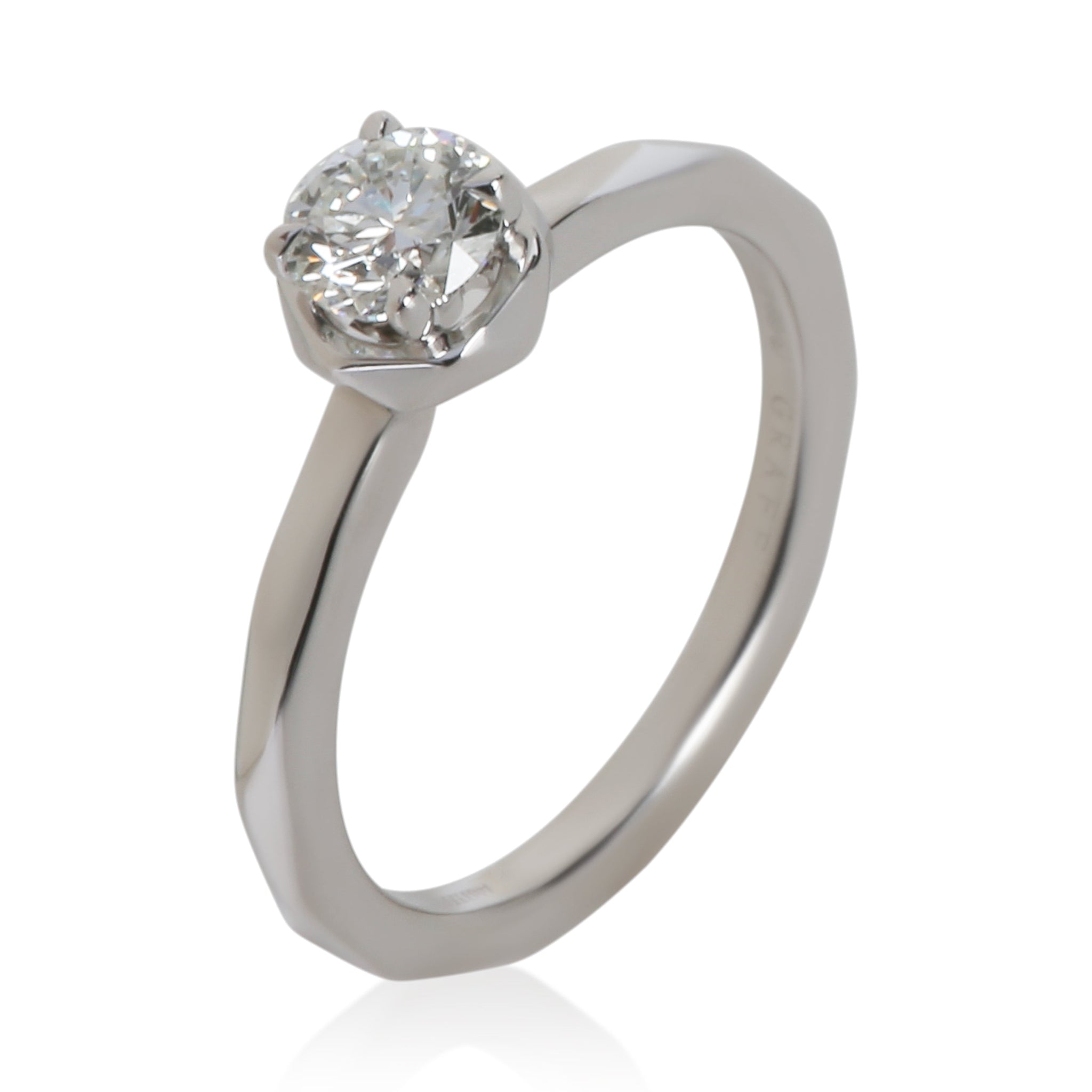 0.5 ct Round Brilliant Diamond Laurence Graff Signature Engagement Ring