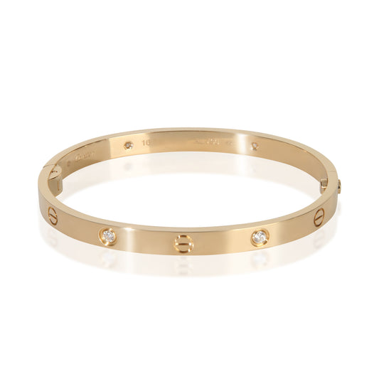 Yellow Gold Diamond Medium Model Love Bracelet
