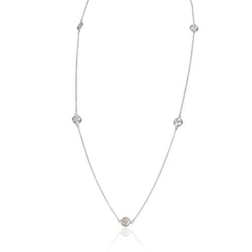 Platinum Diamond Diamond By The Yard Necklace
