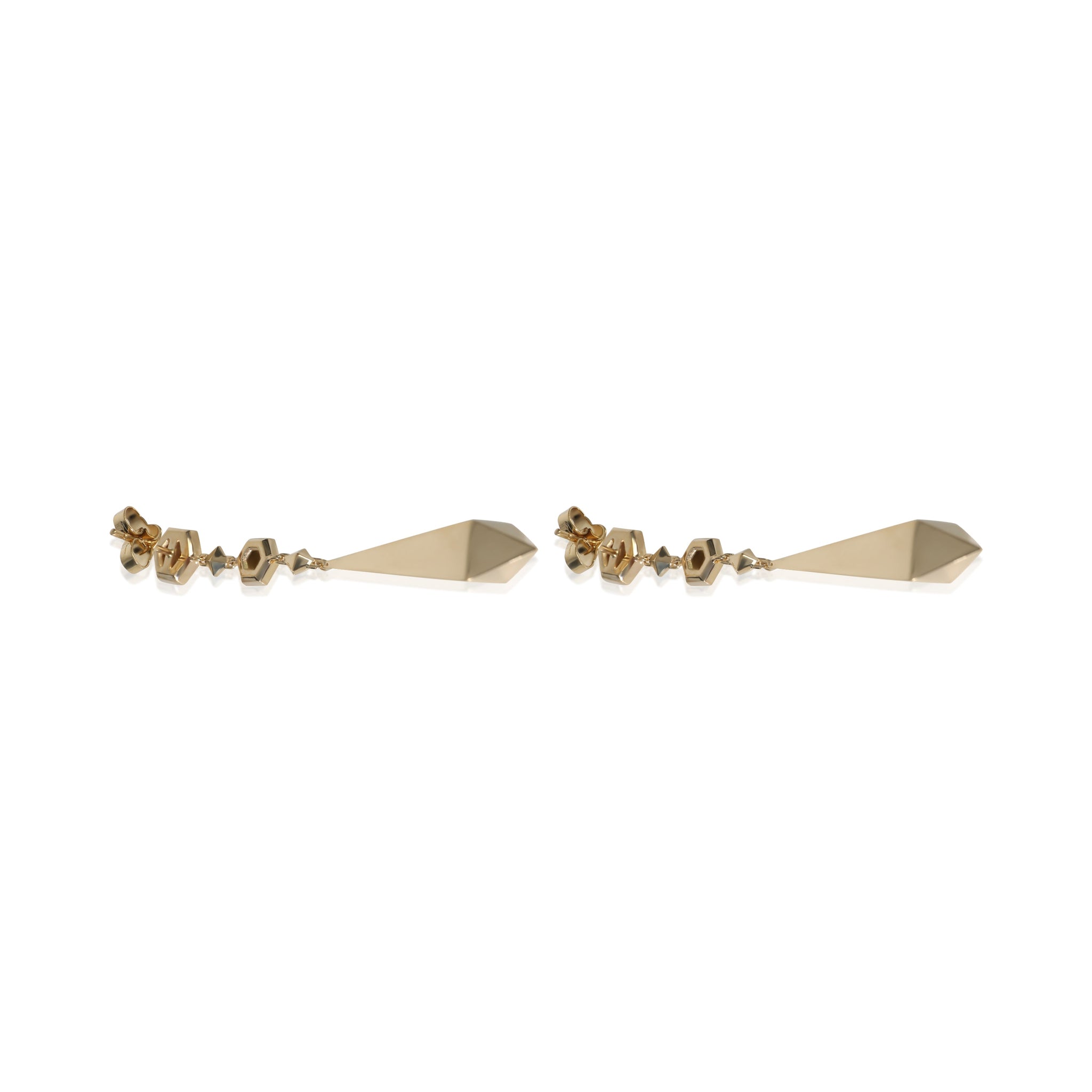 Yellow Gold  Modern Renaissance Earrings