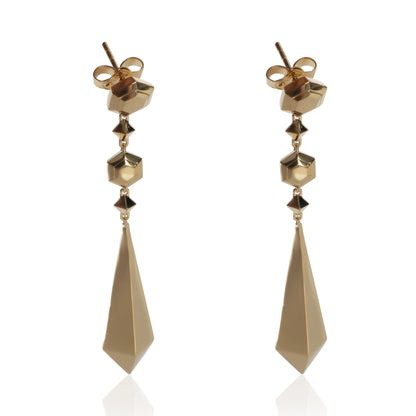 Yellow Gold  Modern Renaissance Earrings