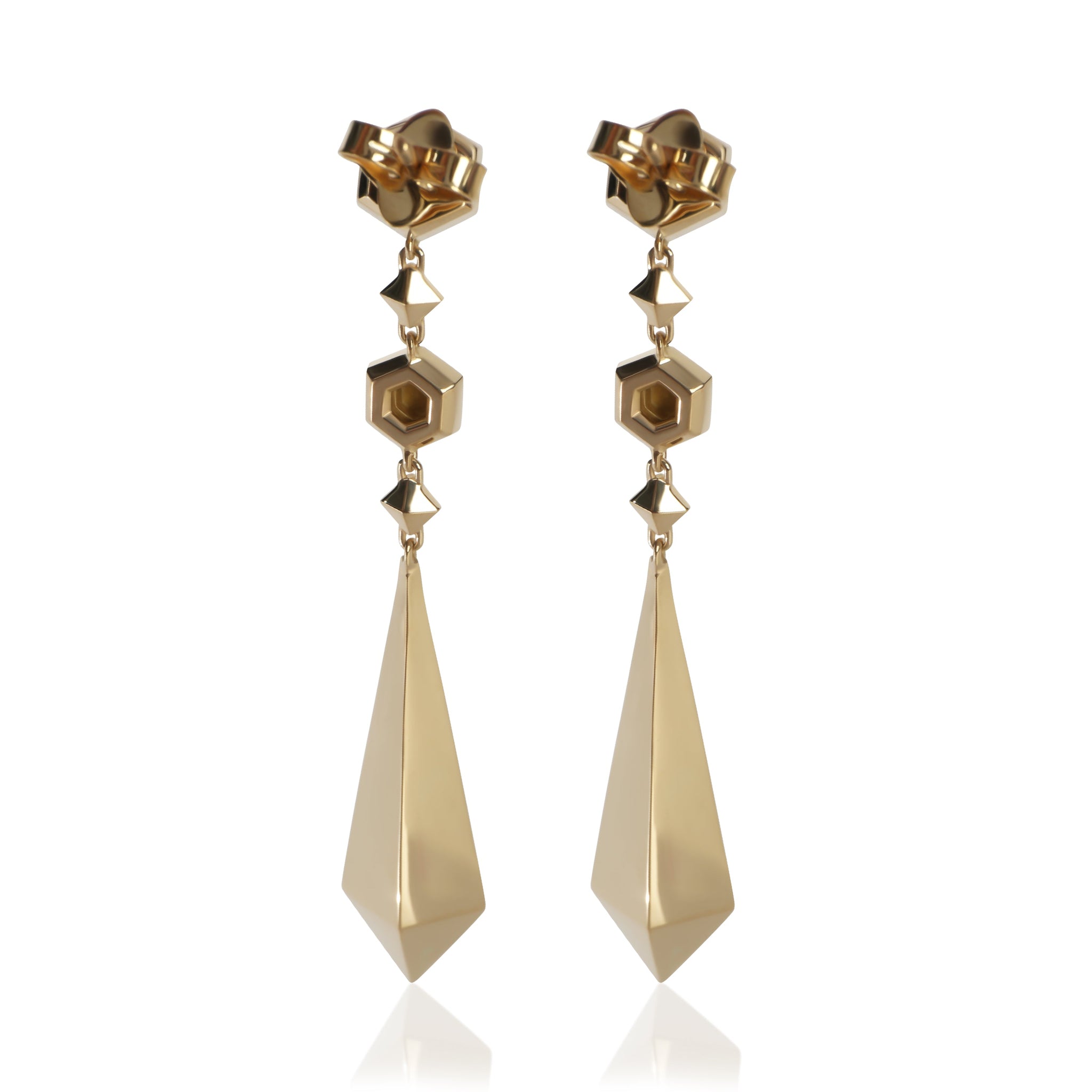 Yellow Gold  Modern Renaissance Earrings
