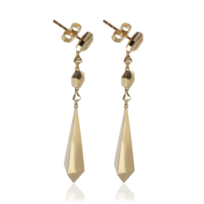 Yellow Gold  Modern Renaissance Earrings