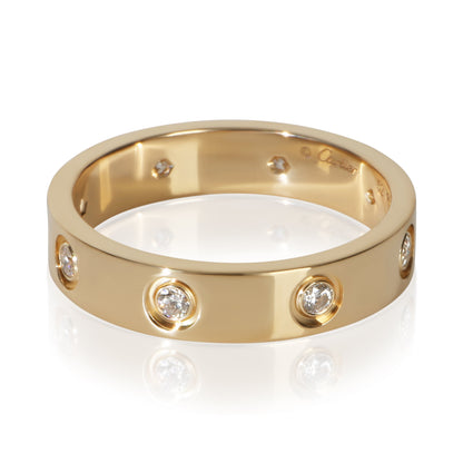 Yellow Gold Diamond Small Model Love Ring