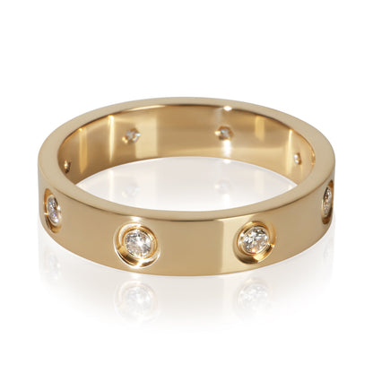 Yellow Gold Diamond Small Model Love Ring