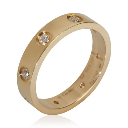 Yellow Gold Diamond Small Model Love Ring