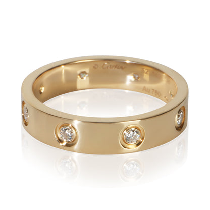 Yellow Gold Diamond Small Model Love Ring