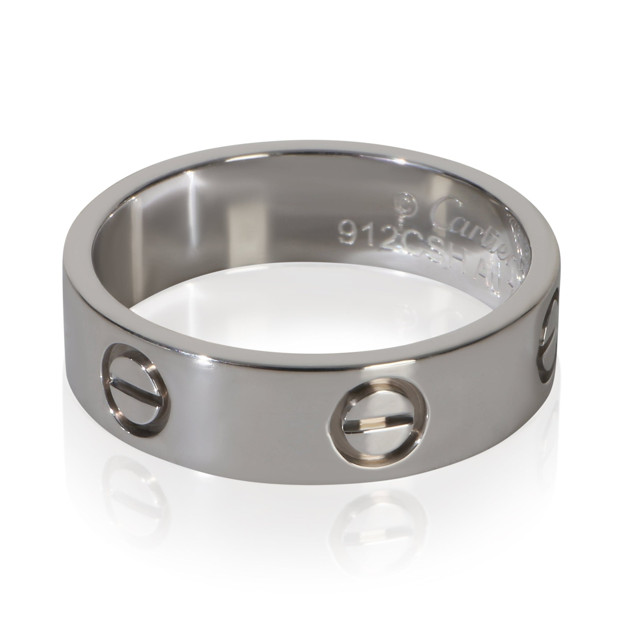 White Gold  Love Ring