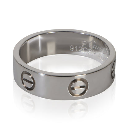 White Gold  Love Ring
