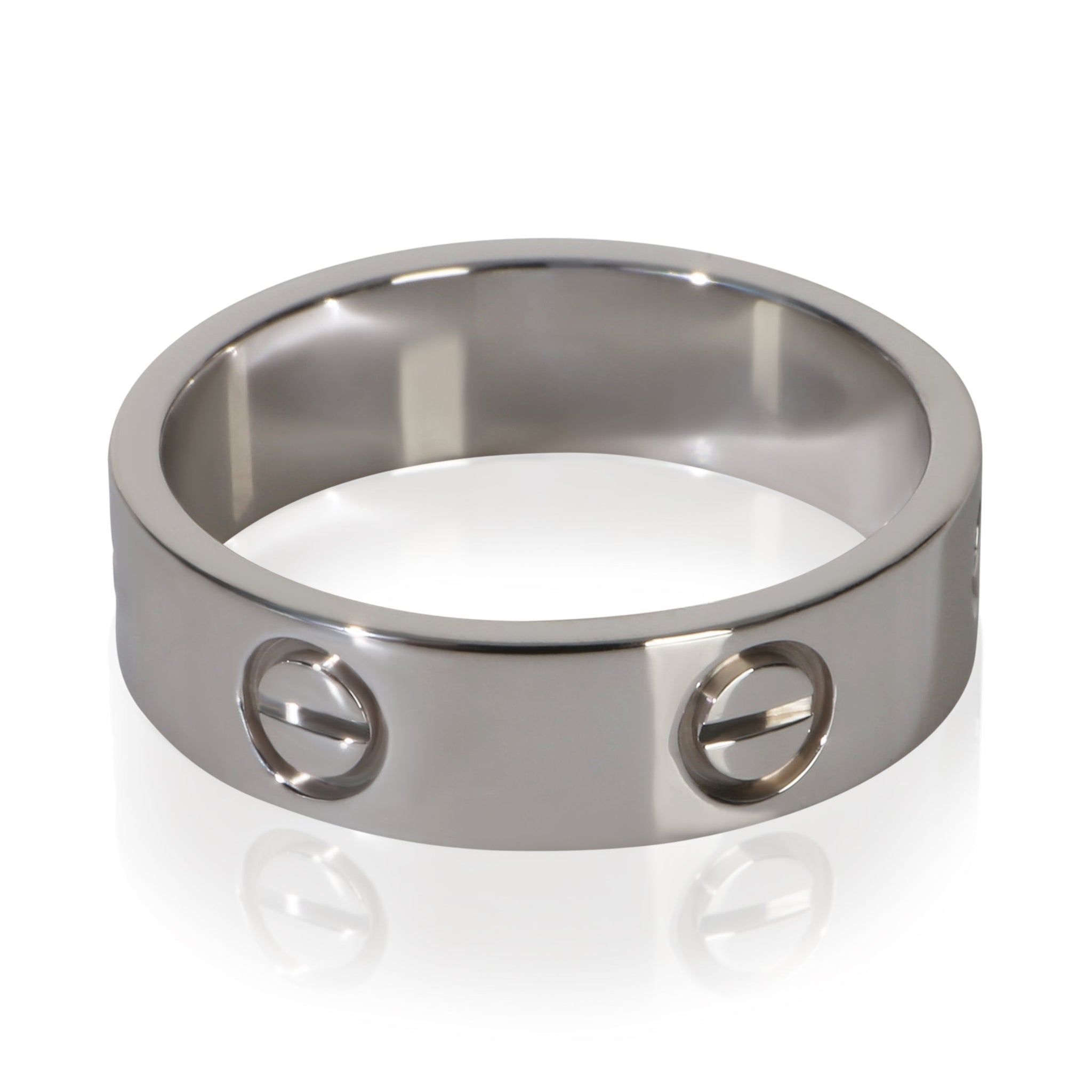 White Gold  Love Ring