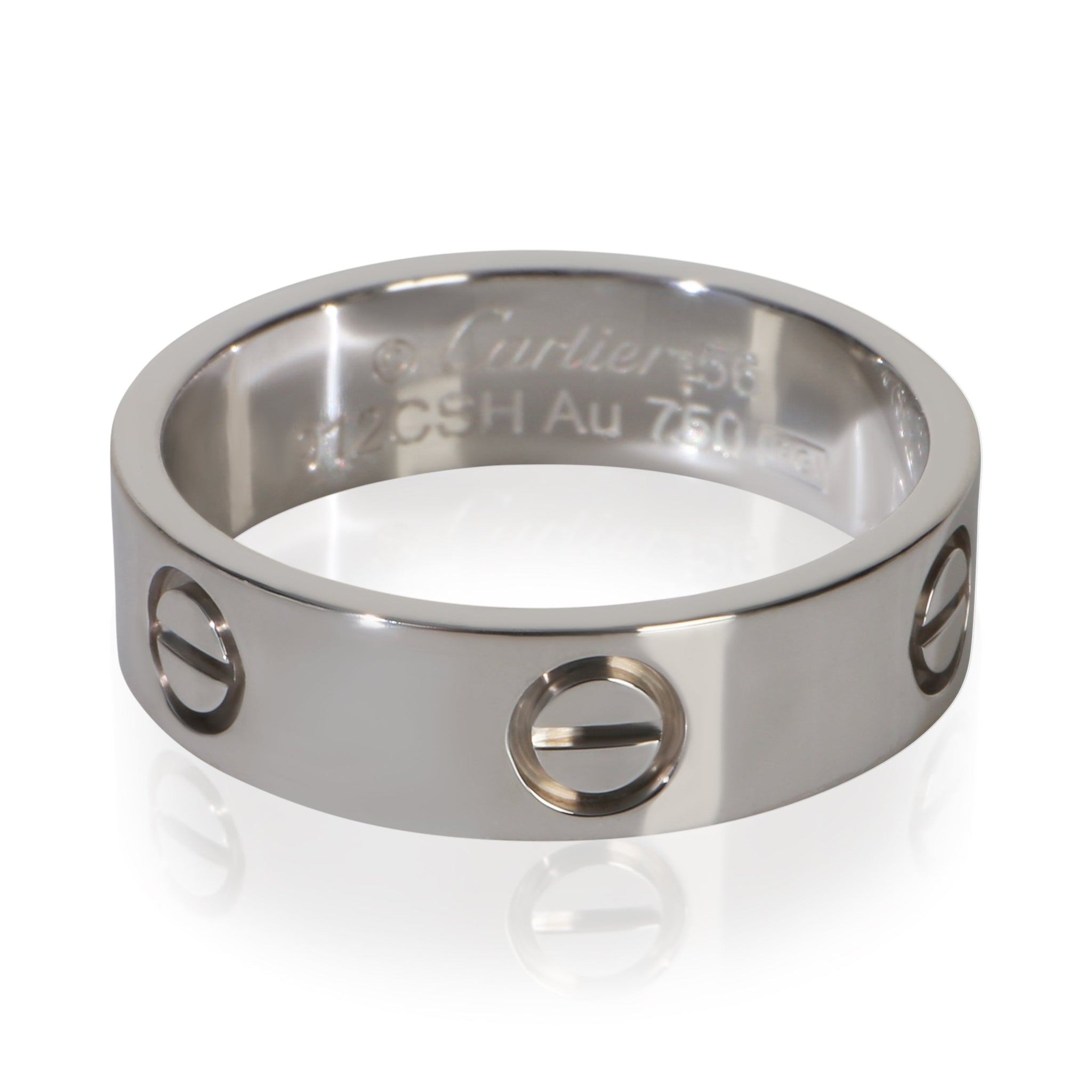 White Gold  Love Ring