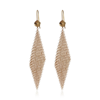 Yellow Gold  Elsa Peretti Mesh Earrings