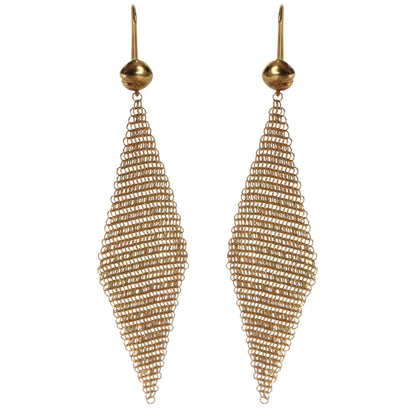 Yellow Gold  Elsa Peretti Mesh Earrings