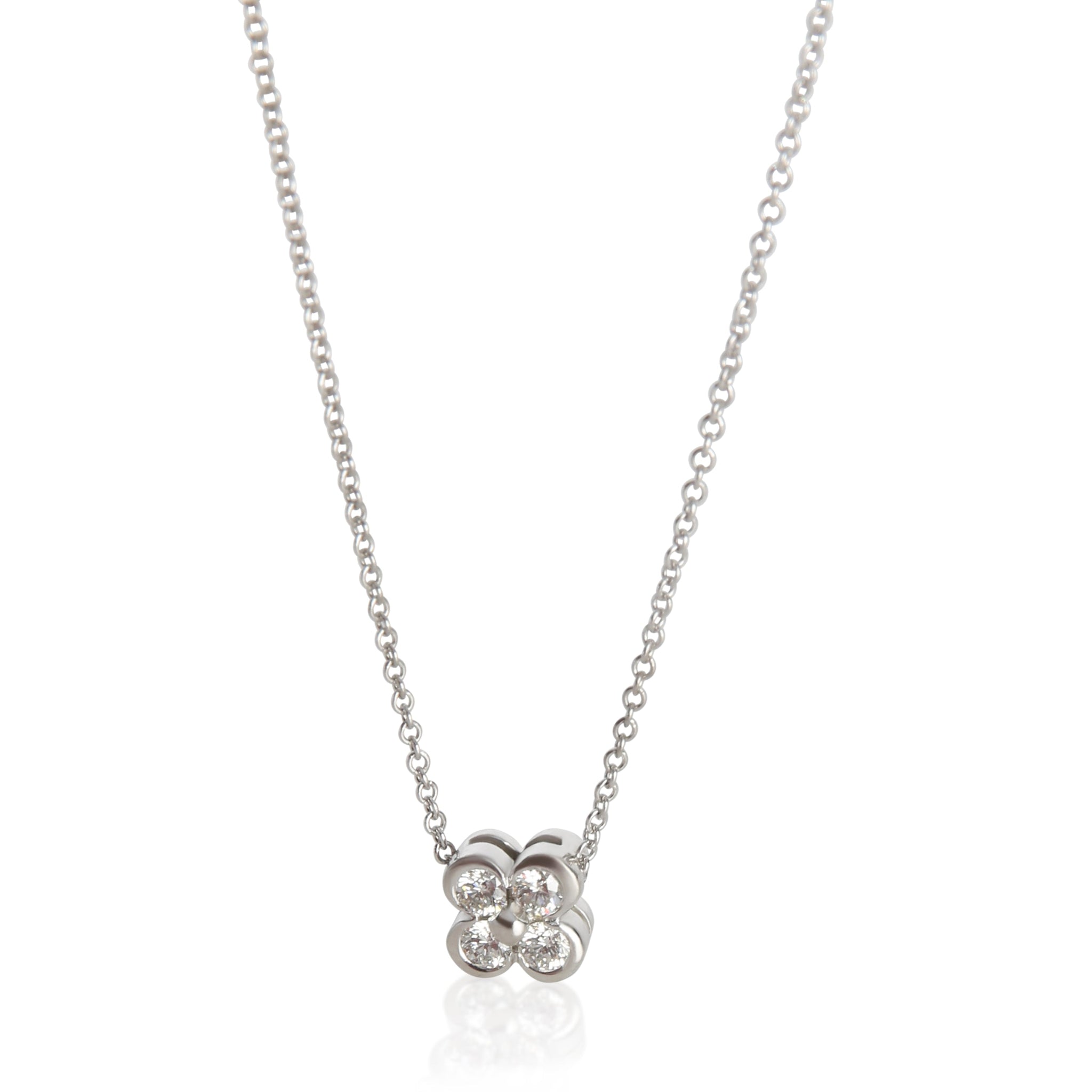 Platinum Diamond Lace Pendant