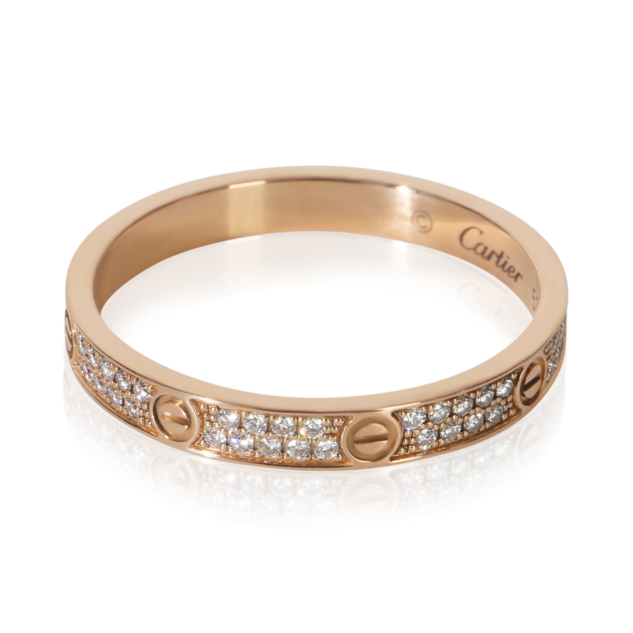 Rose Gold Diamond Mini Model Love Ring