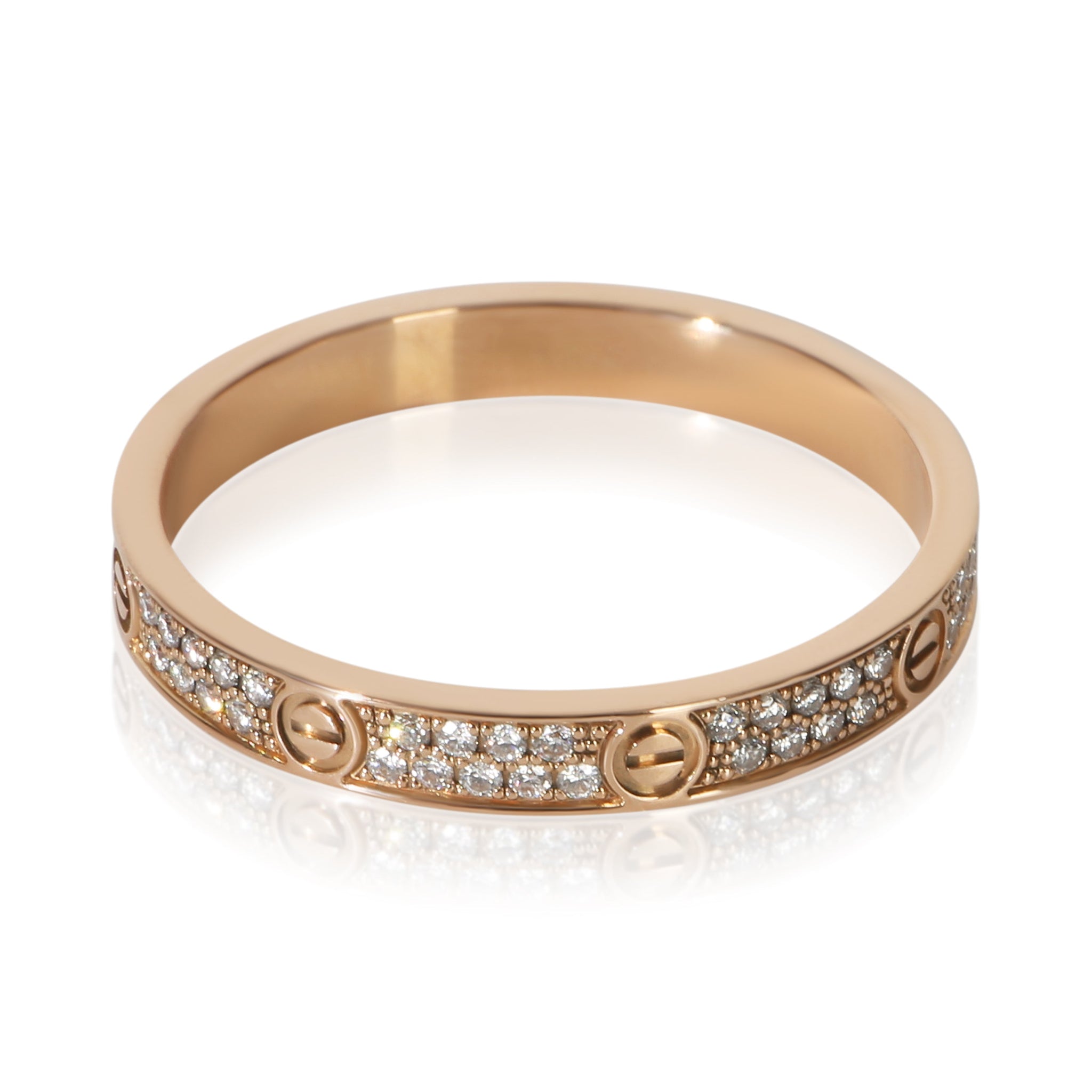Rose Gold Diamond Mini Model Love Ring