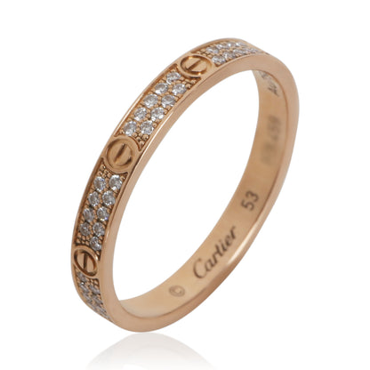 Rose Gold Diamond Mini Model Love Ring