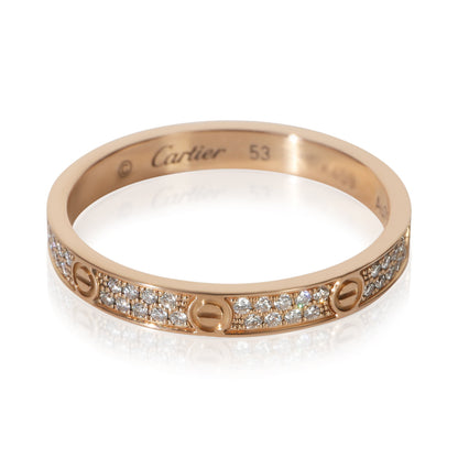 Rose Gold Diamond Mini Model Love Ring