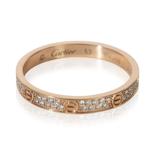 Rose Gold Diamond Mini Model Love Ring