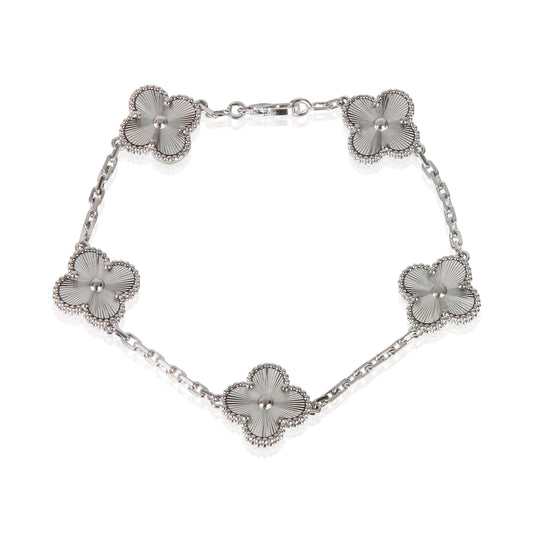 White Gold  Vintage Alhambra Bracelet