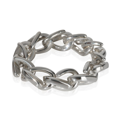 Sterling Silver  Forged Link Ring