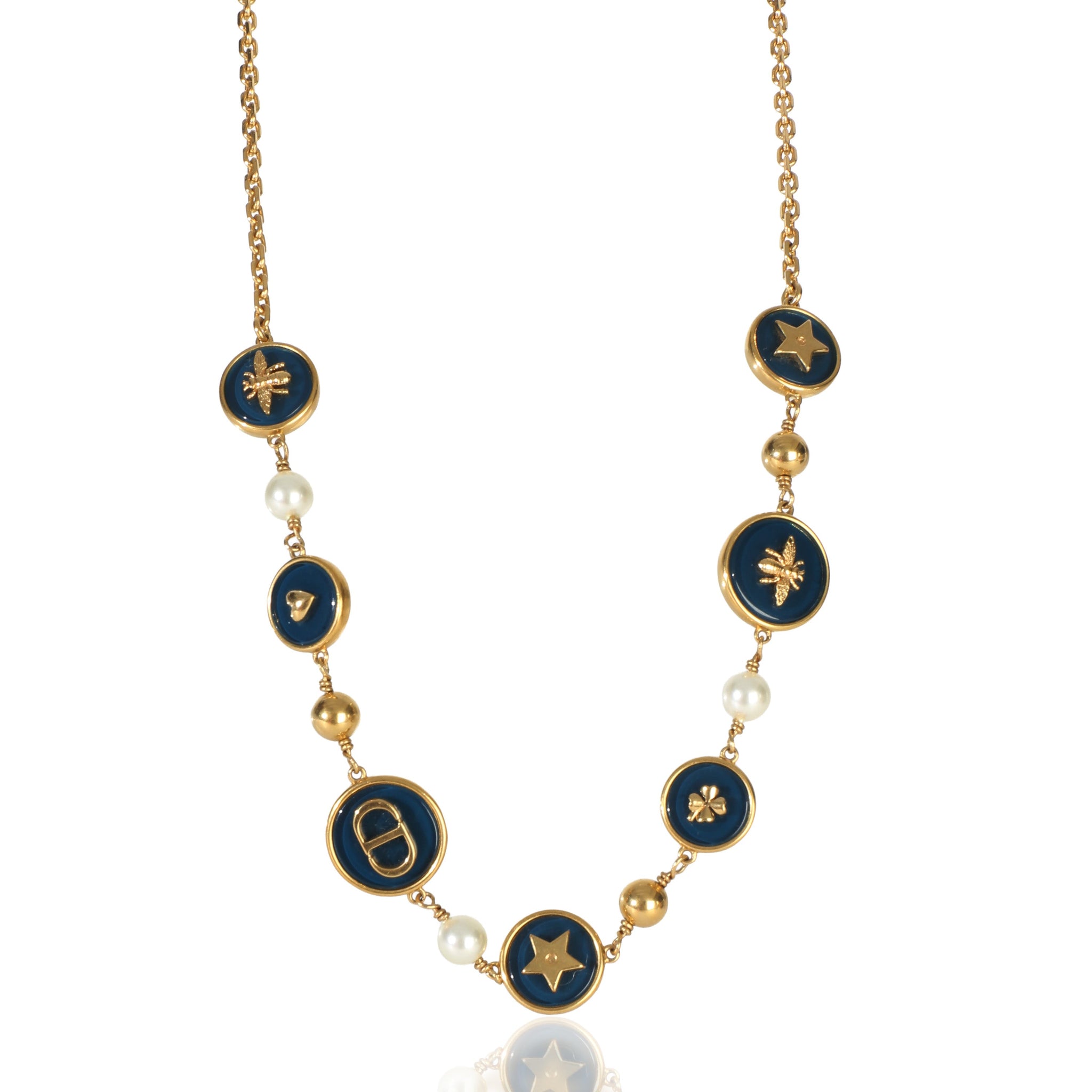 Gold-Plated  D-Luck Necklace