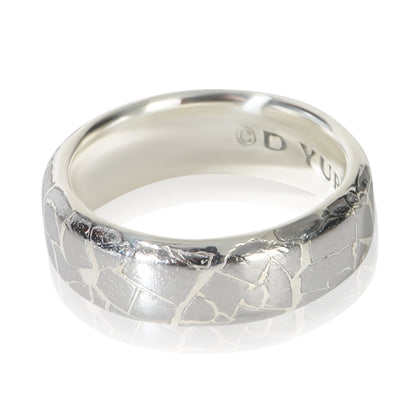 Sterling Silver  Streamline Meteorite Band