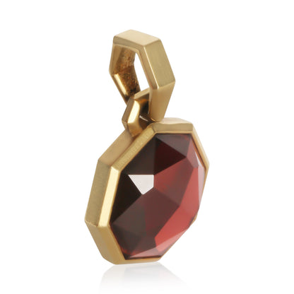 Yellow Gold Garnet Pendant