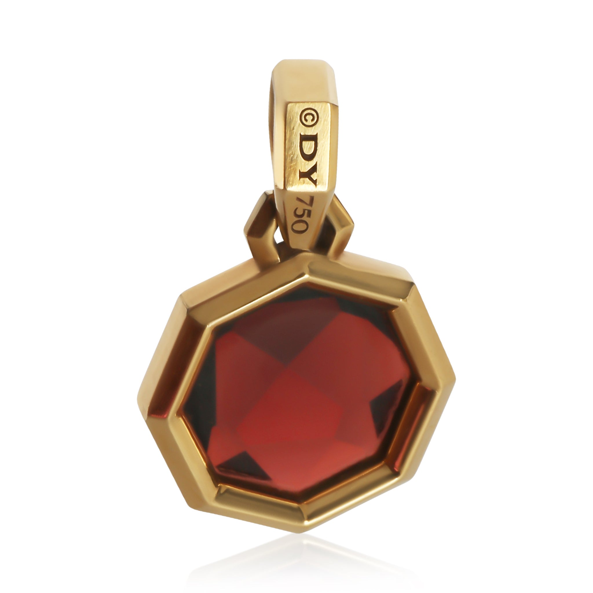 Yellow Gold Garnet Pendant