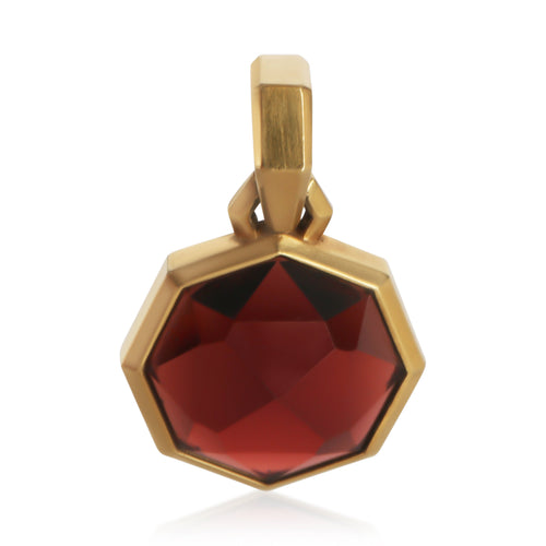 Yellow Gold Garnet Pendant