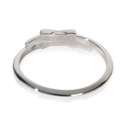White Gold Diamond Jeux de Liens Ring