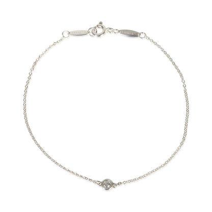 Sterling Silver Diamond Elsa Peretti Diamond By The Yard Bracelet