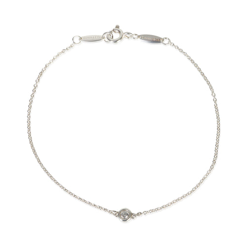 Sterling Silver Diamond Elsa Peretti Diamond By The Yard Bracelet