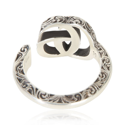 Sterling Silver  GG Marmont Key Motiff Ring