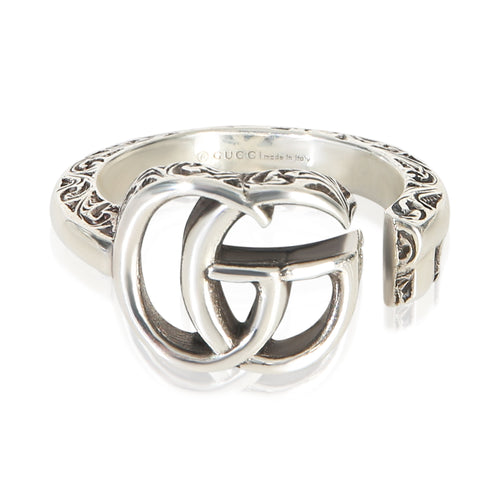Sterling Silver  GG Marmont Key Motiff Ring