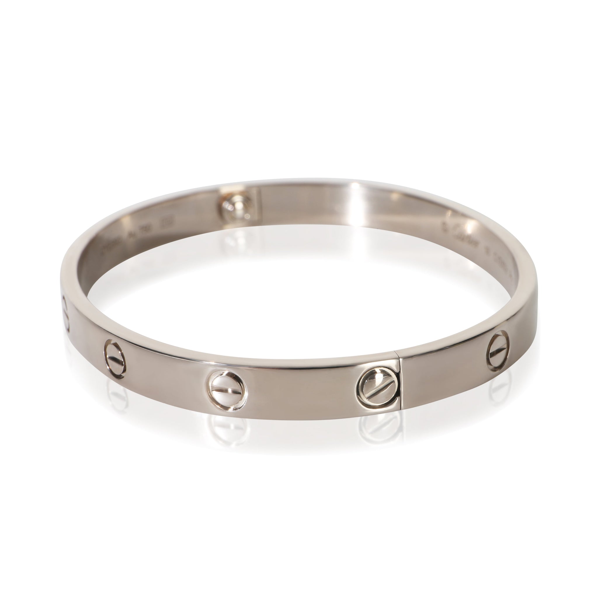 White Gold  Love Bracelet