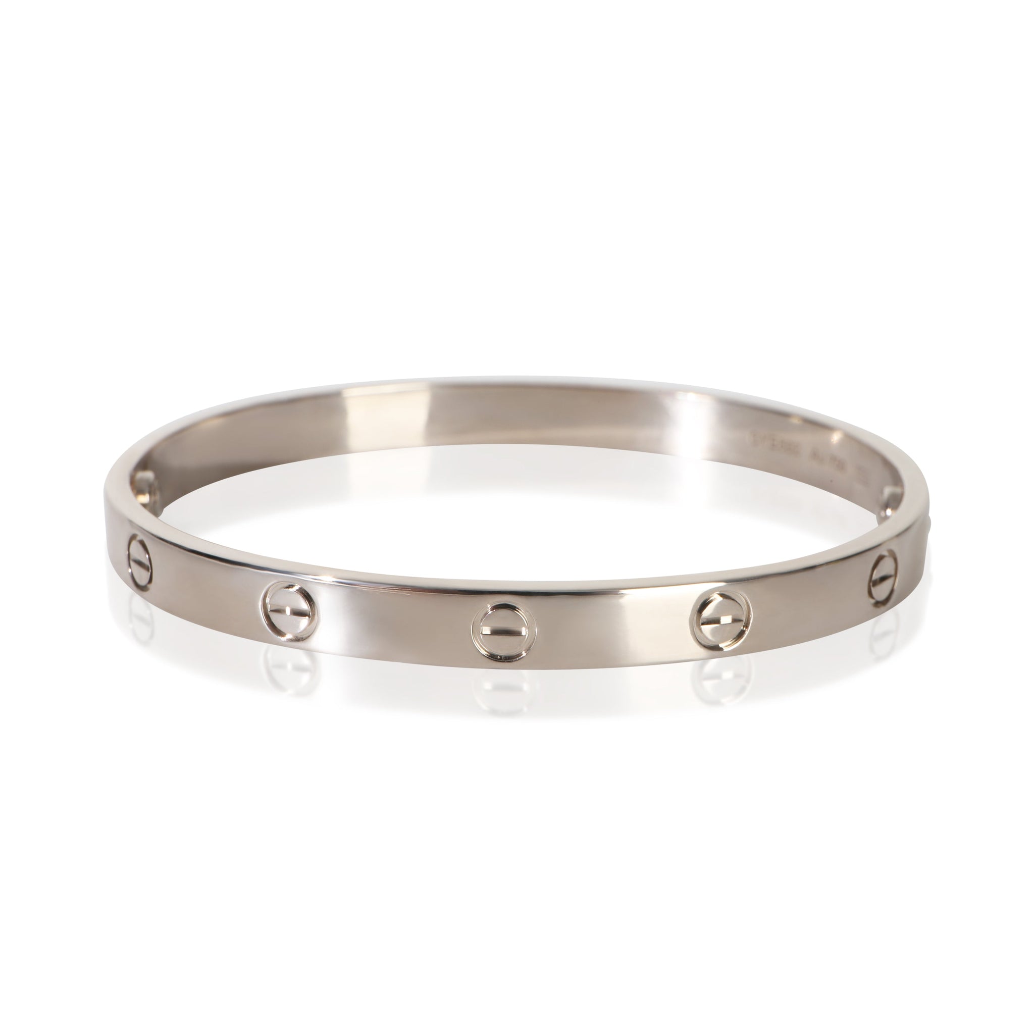 White Gold  Love Bracelet