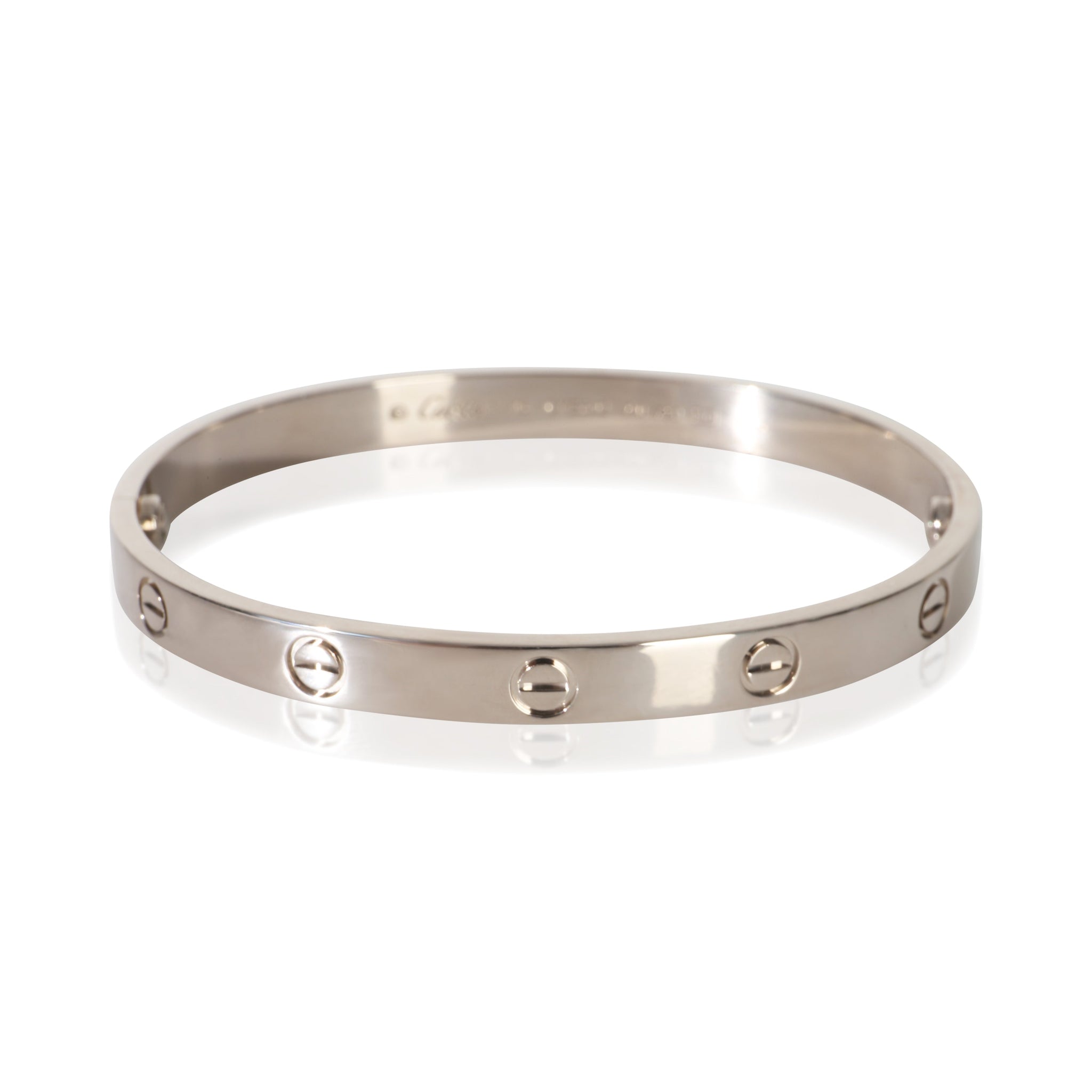 White Gold  Love Bracelet