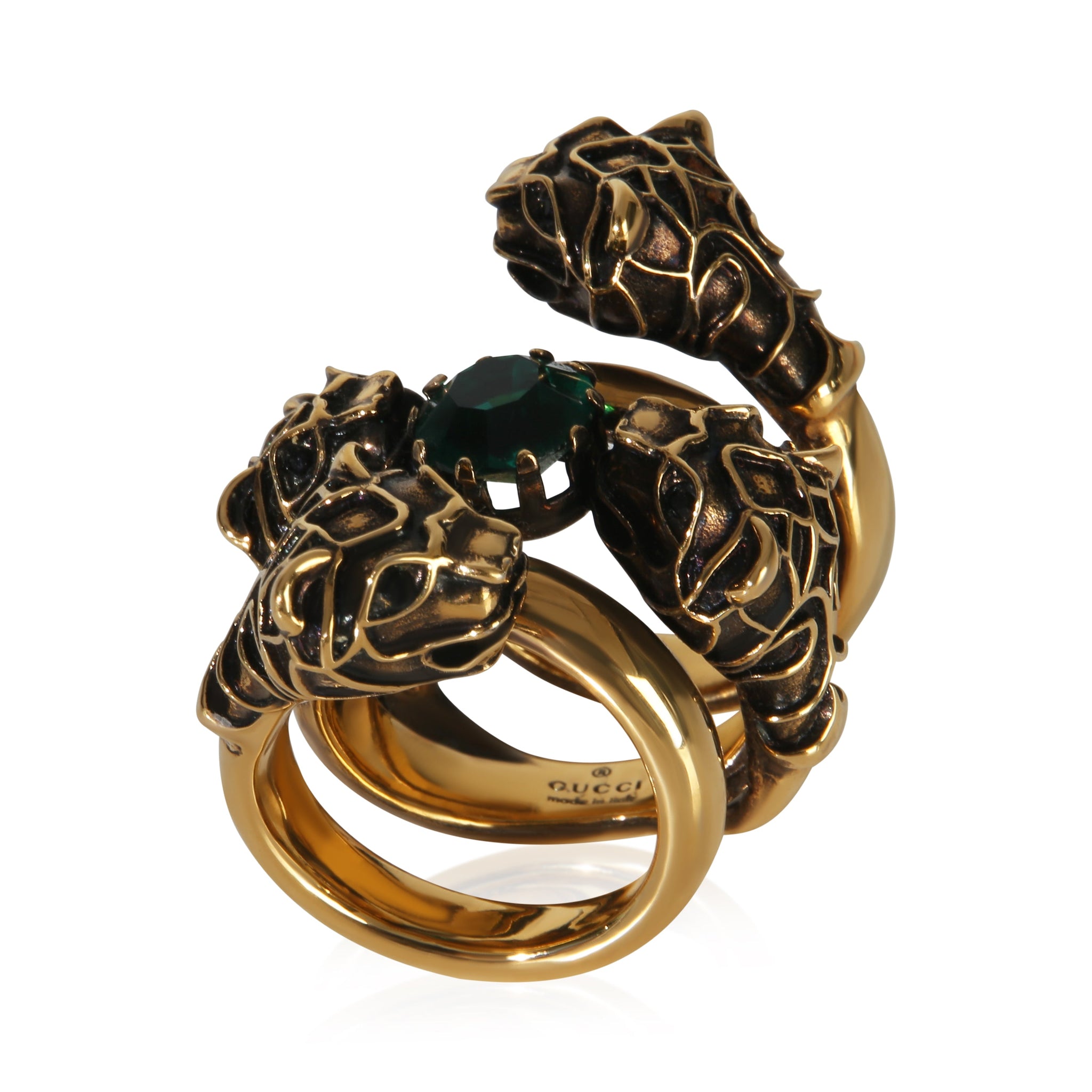 Gold-Plated  Tigers Hear Wrap Ring