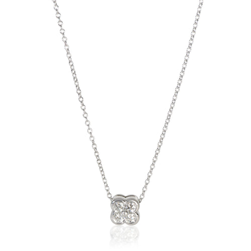 Sterling Silver Diamond Lace Pendant